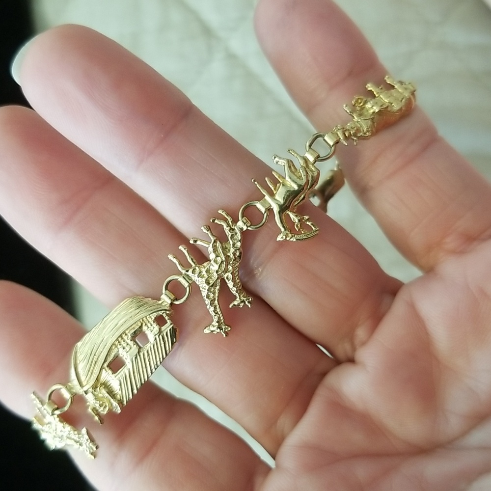 10k (417) Noah's Arc Vintage Bracelet - Picture 3 of 17